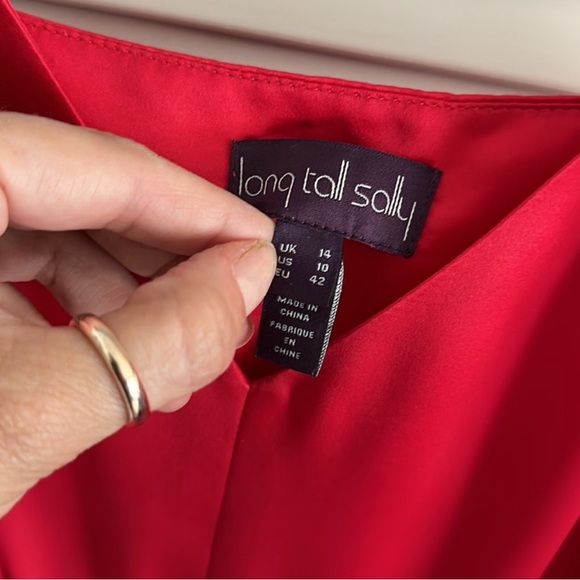 Long Tall Sally Red Dress Size 10 - Picture 2 of 4